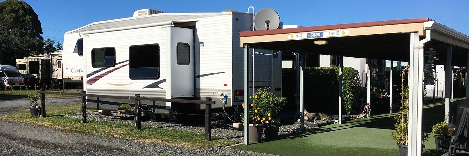 motorhomes and caravans park