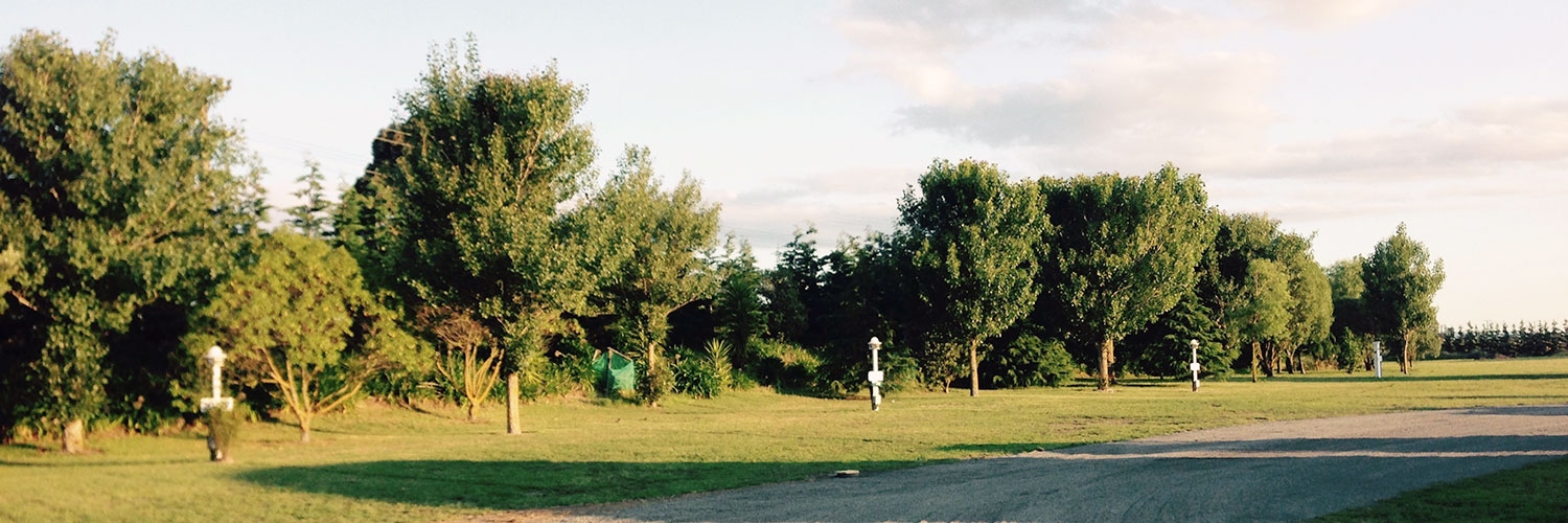 sheltered and sunny tent sites